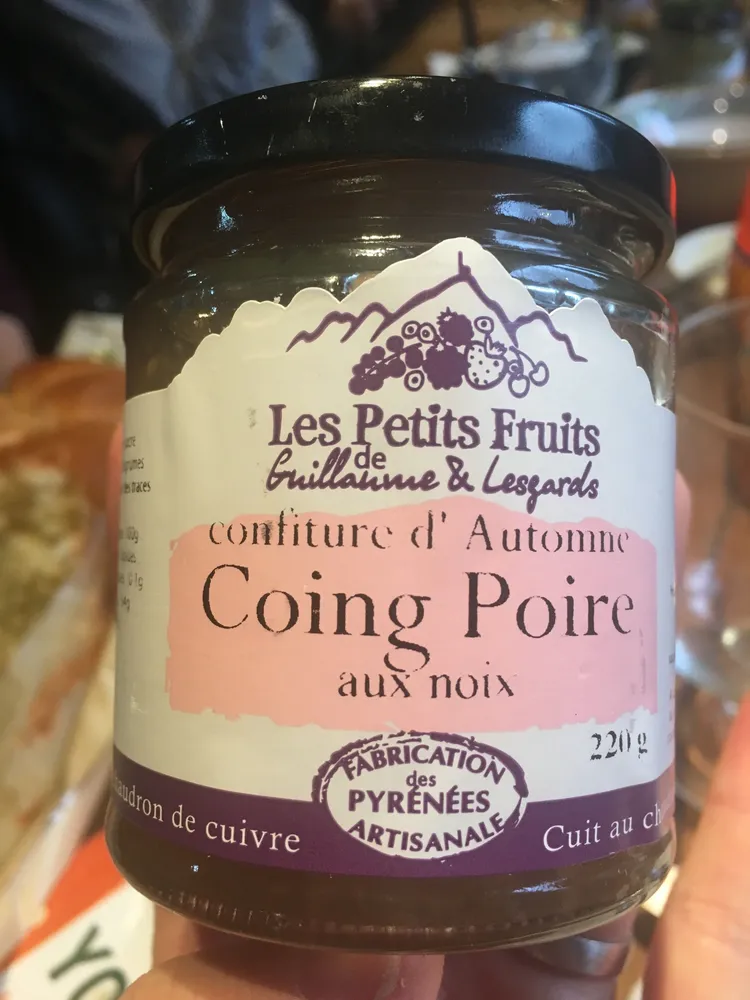 Confiture d'automne coing poire aux noix