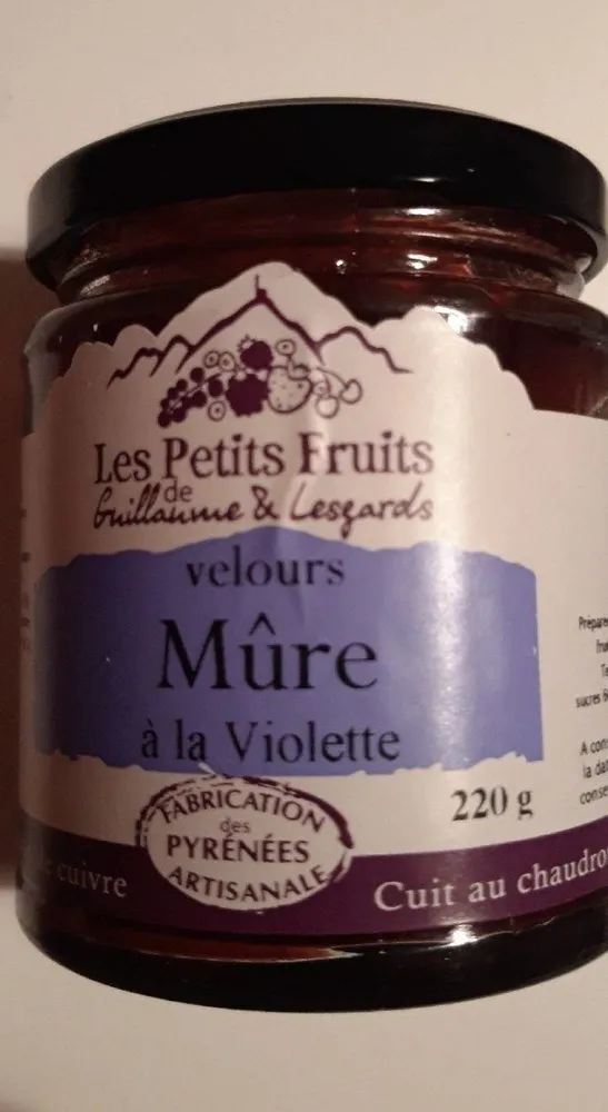 Confiture velours Mûre à la violette