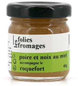 Les Folies Fromages - Poire et noix au miel