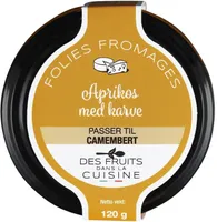 Les Folies Fromages - Apricot Cumin Jam for Camembert, 4.2oz (120g)
