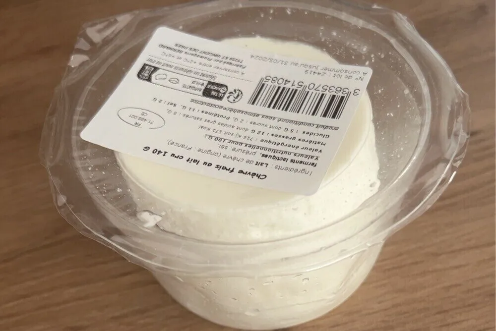 Chevre frais au lait cru