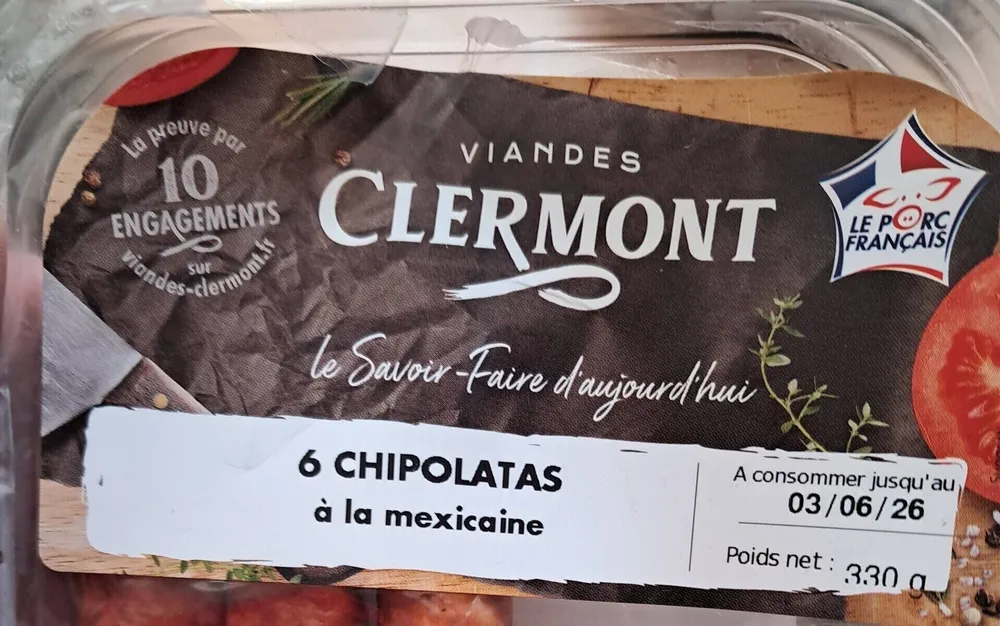 6 CHIPOLATAS à la mexicaine