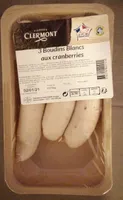 Boudins blancs aux cranberries