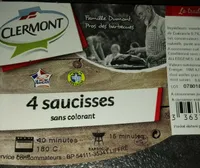 Saucisses au sel de Guerande sans colorant, 4 pieces