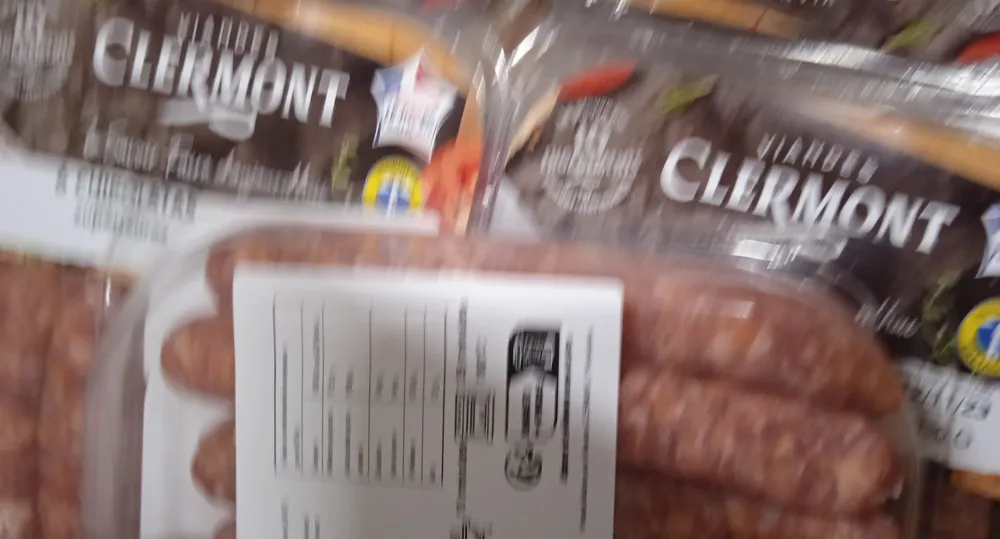 Clermont, Chipolatas sans colorant au sel de guerande, la barquette de 330 gr