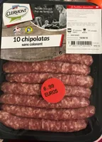 10 Chipolatas sans colorant
