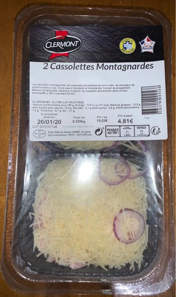 Cassolettes montagnardes