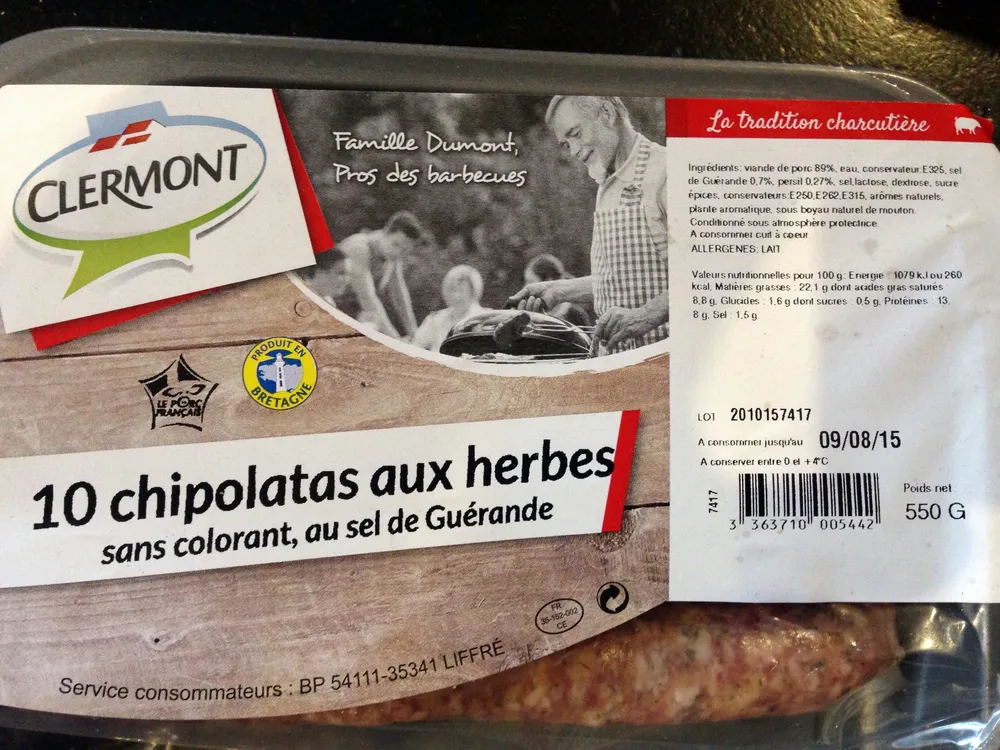 Chipolatas aux herbes