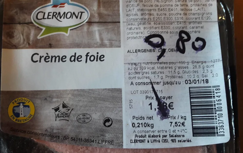 Crème de foie