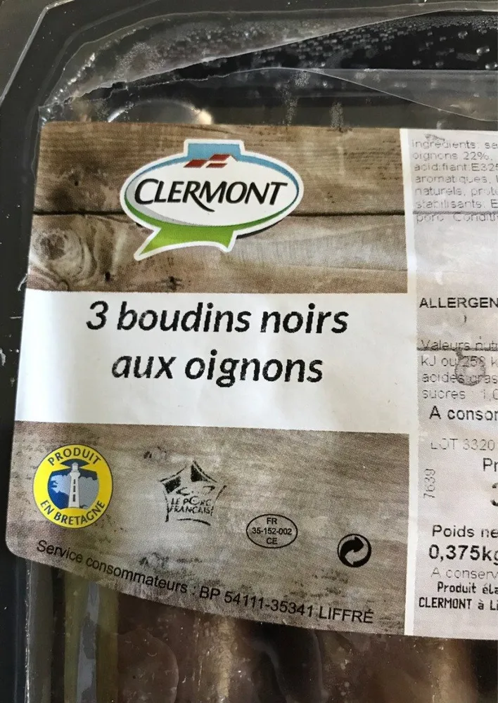 Boudin noir aux oignons