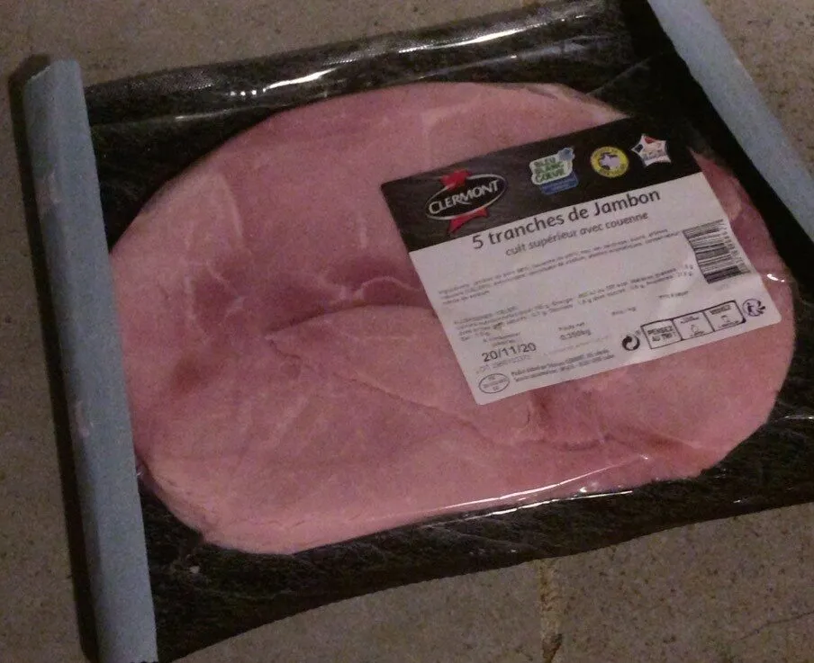 5 tranches de jambon
