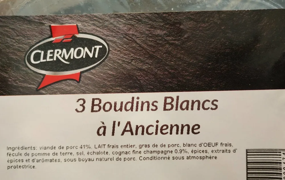 Boudins blancs à l'ancienne