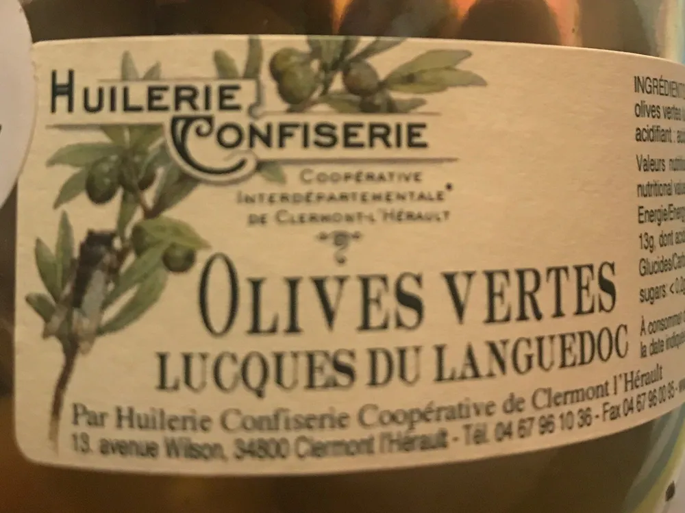Olives vertes du languedoc