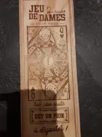 Jeu de dames en chocolat