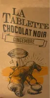 La tablette chocolat noir gingembre