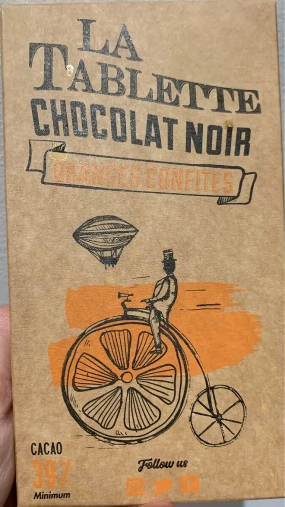 Chocolat noir oranges confites
