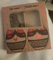 Père Noël en chocolat lait et noir bio