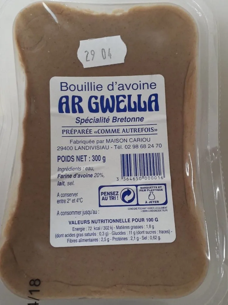 Bouillie d'Avoine