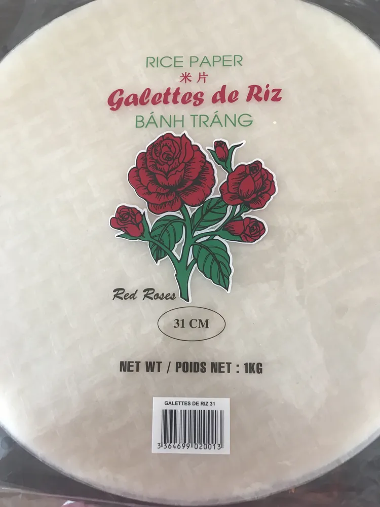 Galette De Riz Ronde 31 CM Red Rose