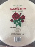 Galette De Riz Ronde 31 CM Red Rose
