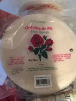 Galette De Riz Ronde 18 CM Red Roses