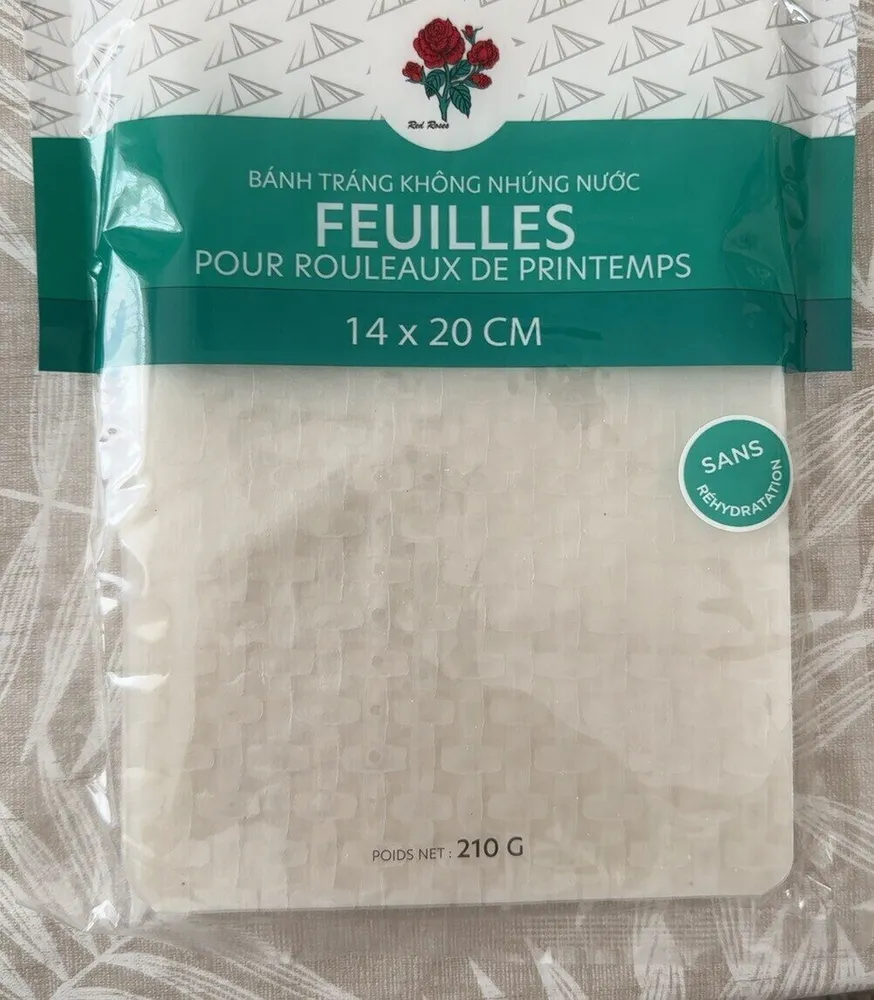 Feuilles pour rouleaux printemps