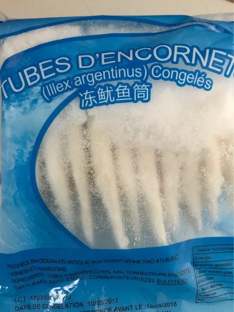 Tubes d'encornet