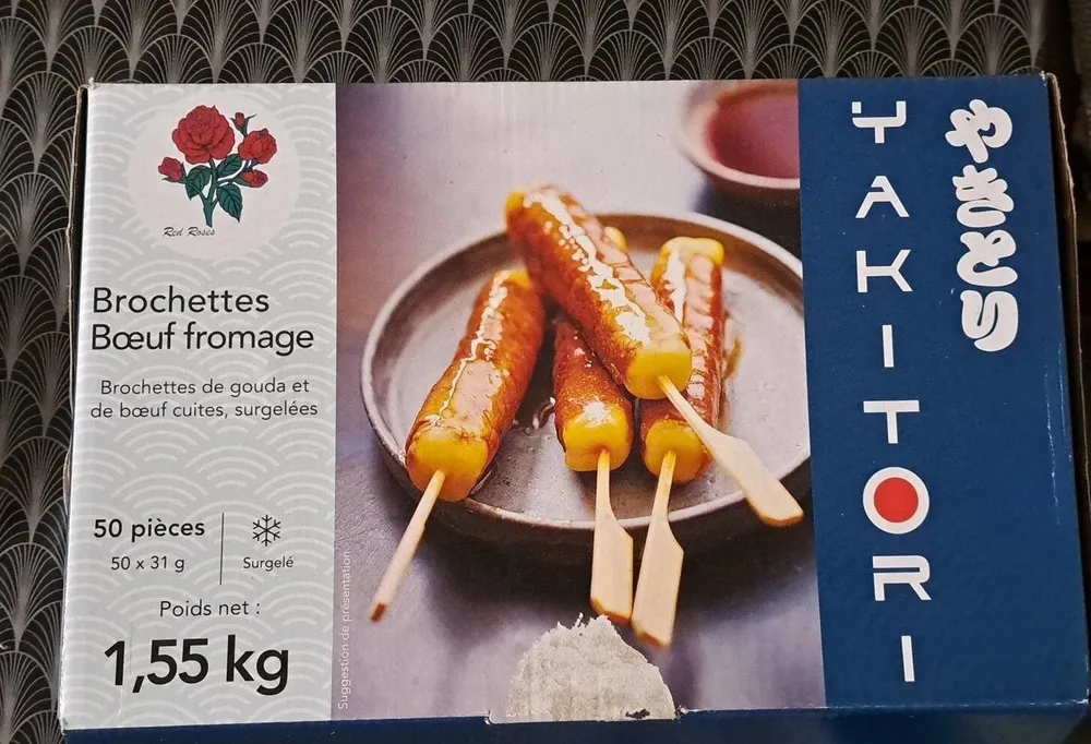 Brochettes bœuf fromage
