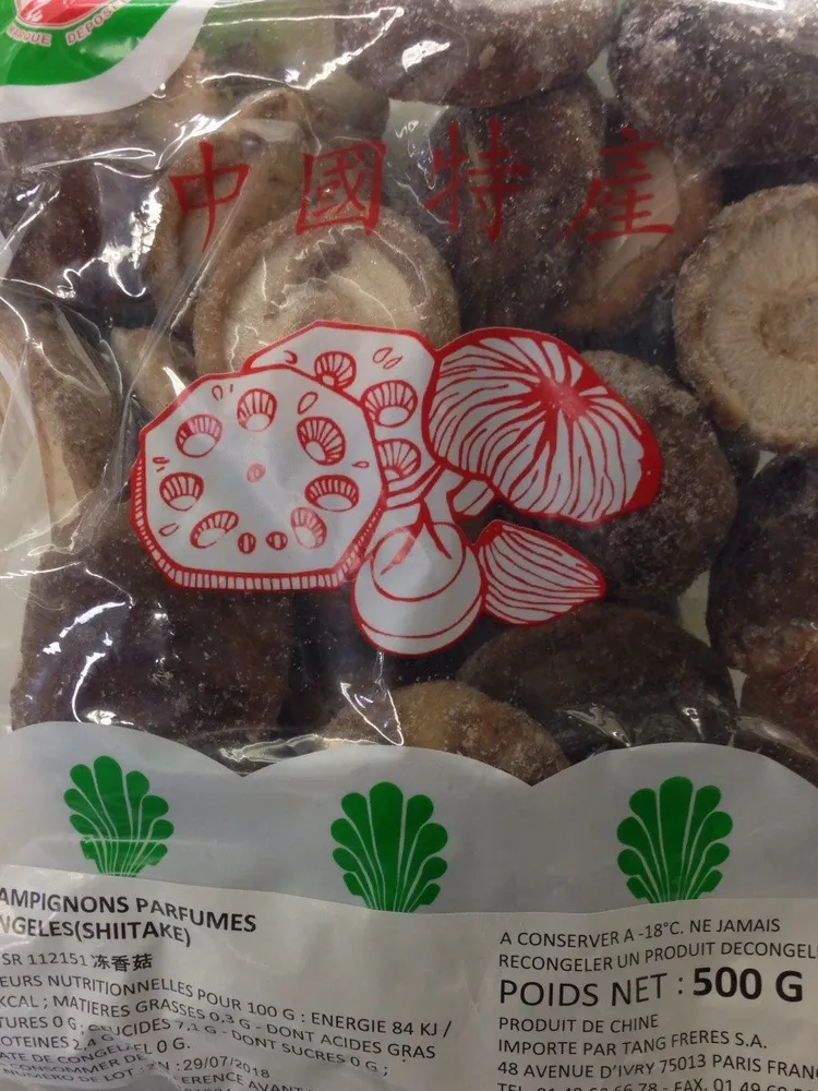 Champignons parfumés congelés shiitake