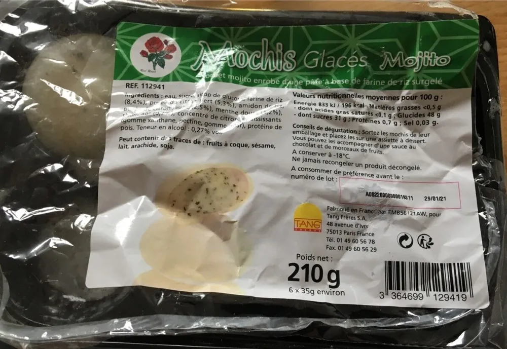 Mochis glacés mojito