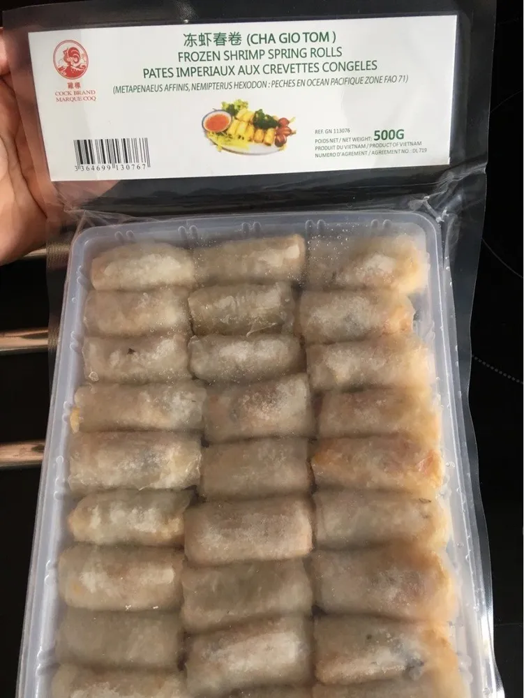 Pâtés Impériaux Crevettes Congelés