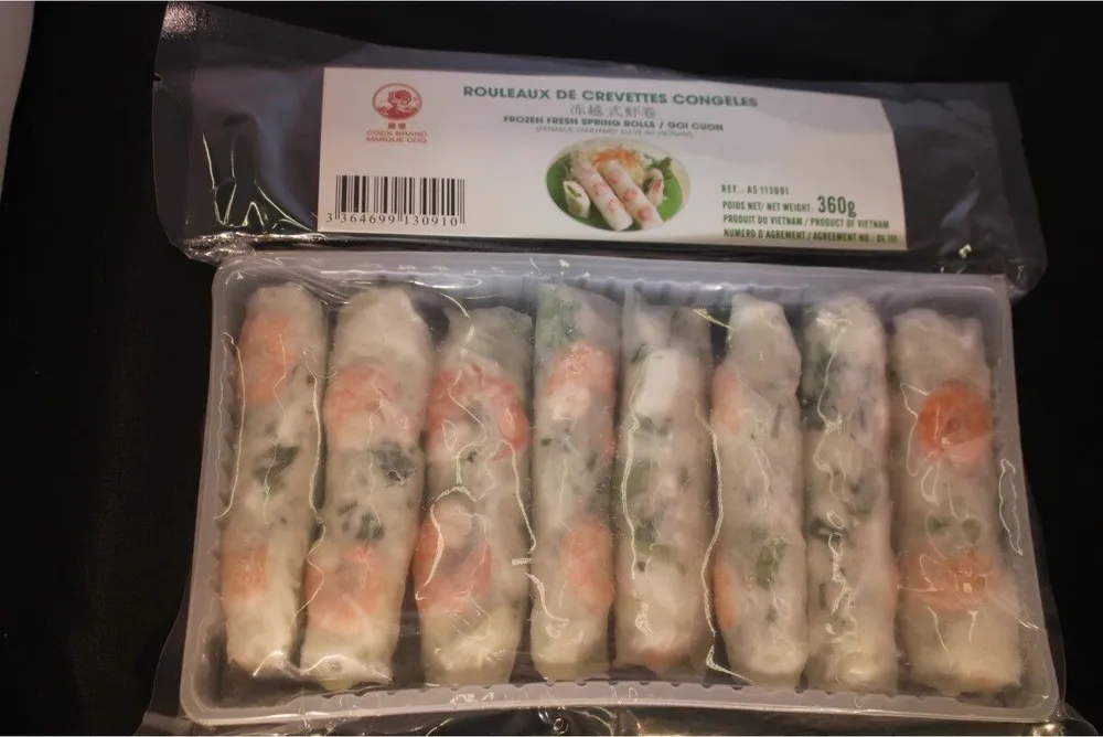 Rouleaux De Printemps Aux Crevettes Congeles
