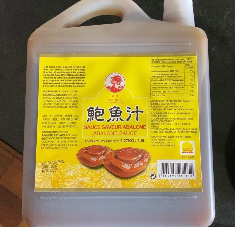 Sauce saveur abalone