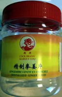 Gingembre confit en tranches