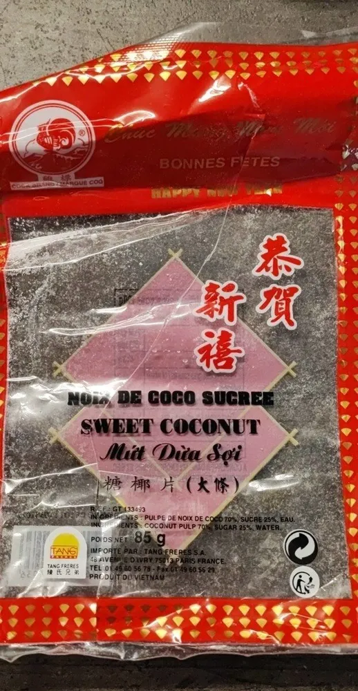 Noix de coco sucrée