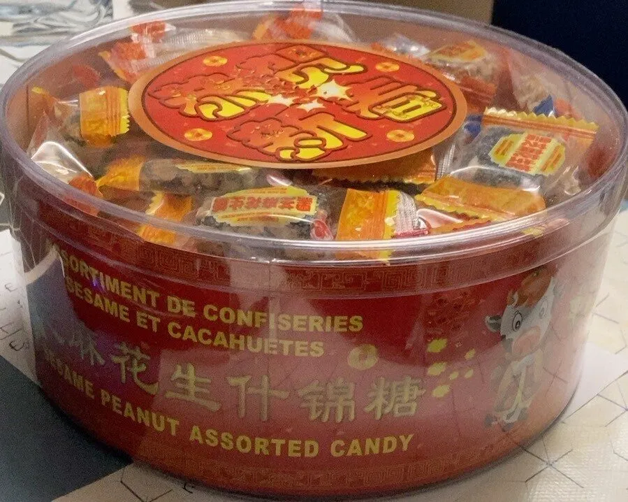 Assortiment de confiseries sésame et cacahuètes