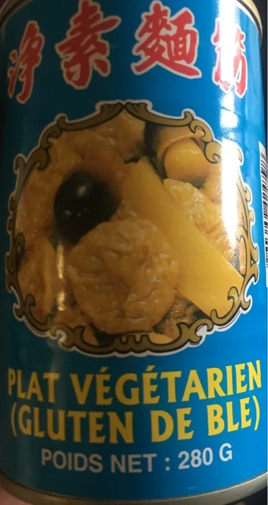Plat vegetarien (gluten de blé)