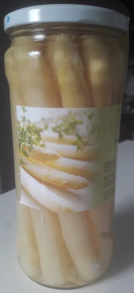 Asperges blanches pelées entières