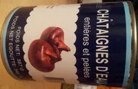 Châtaignes d'eau entières et pelées