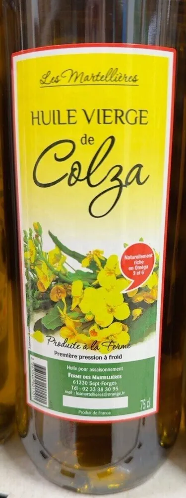 Huile vierge de colza