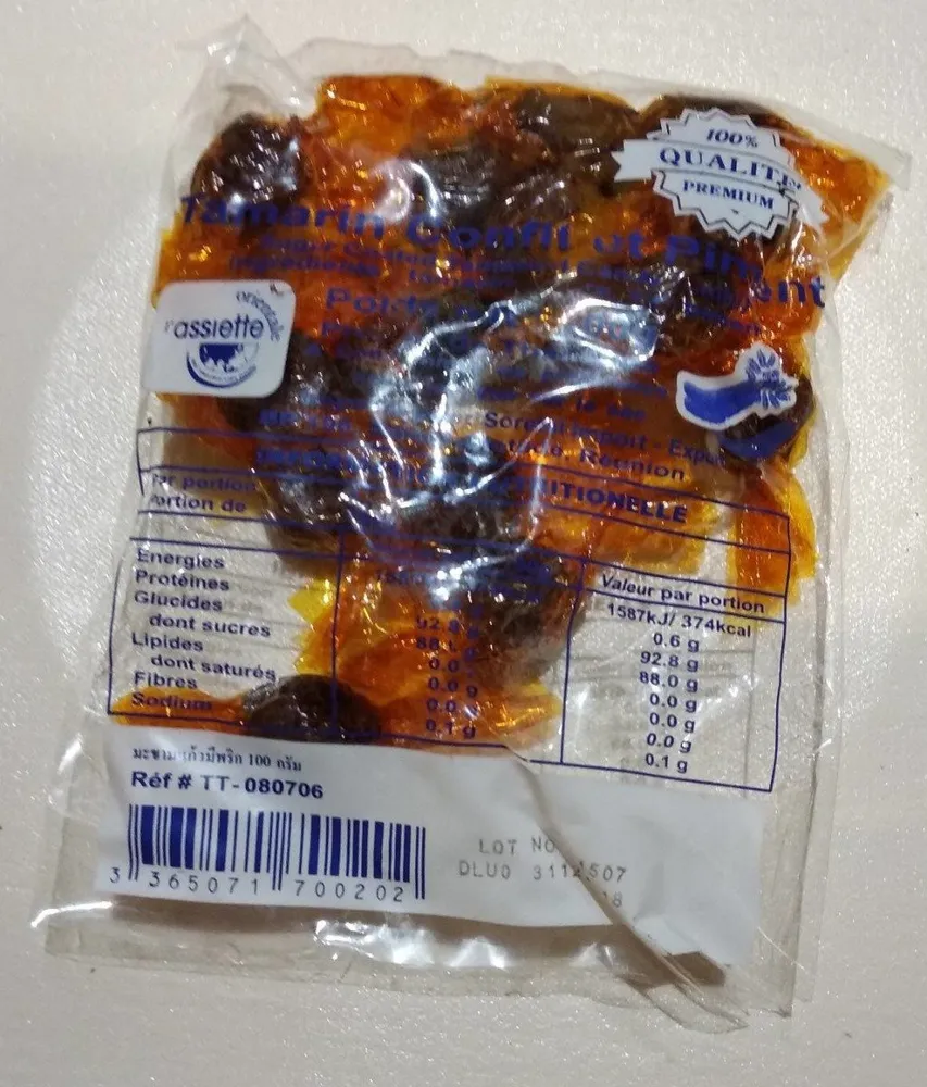 Tamarin confit et piment