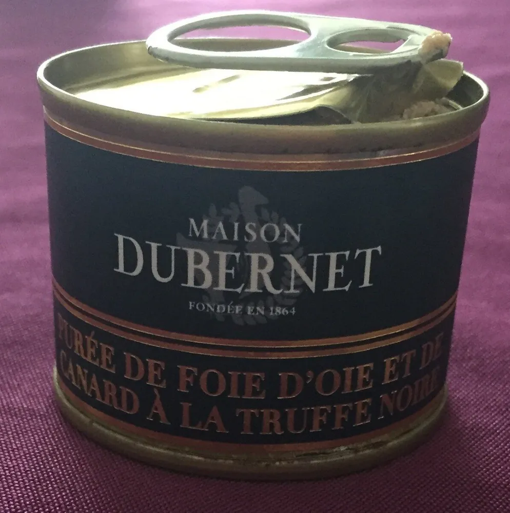 Puree de foie d'oie et de canard a la truffe noire