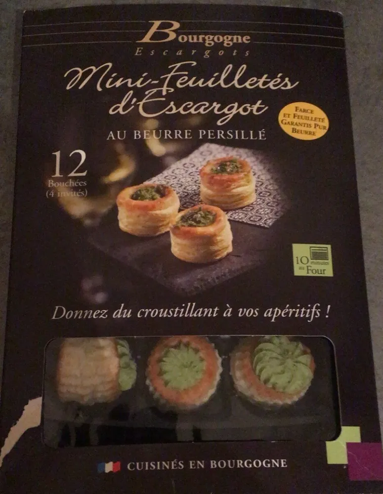 Mini feuilletes d escargots
