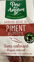Saucisse sèche au piment d’espelette