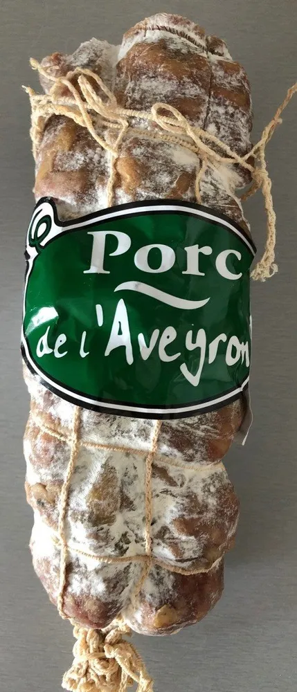 Saucisson sec porc Aveyron