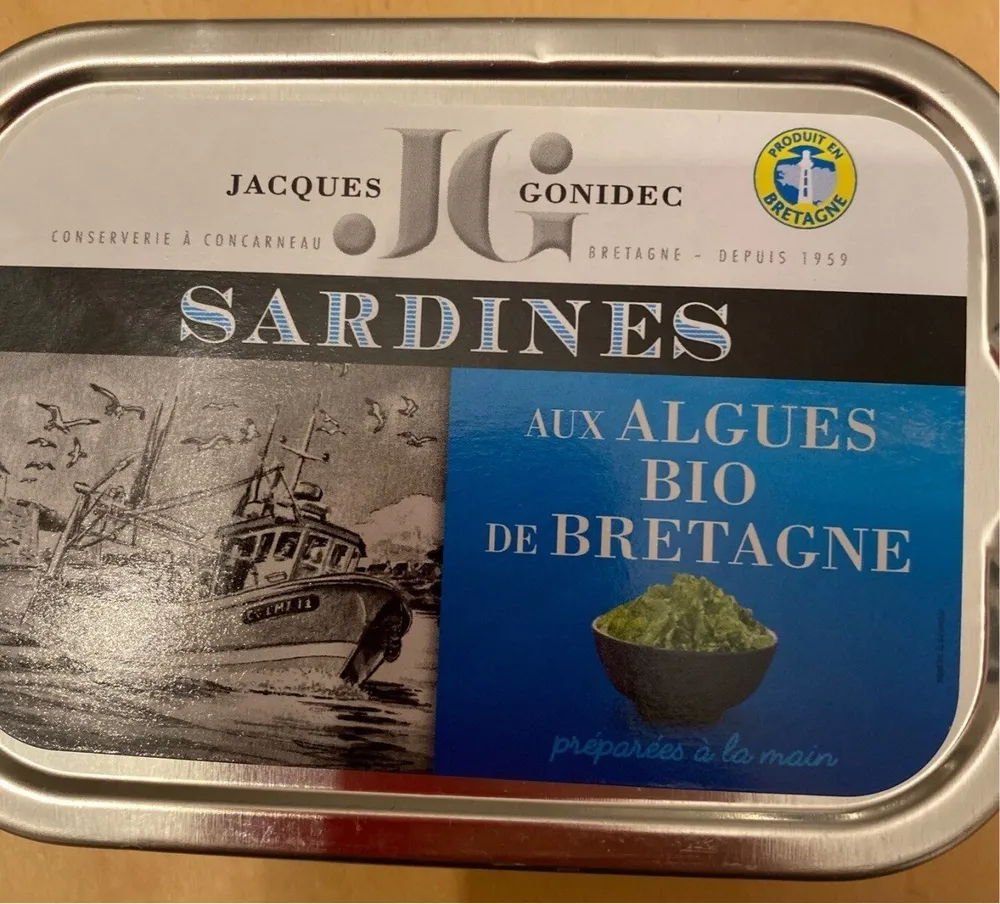 Sardines aux algues bio de bretagne