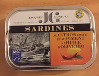 Sardines au citron confit et au piment à l'huile d'olive bio