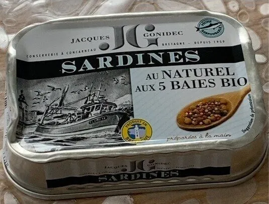 SARDINES AU NATUREL AUX 5 BAIES BIO