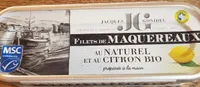 Filets de maquereaux au naturel et au citron