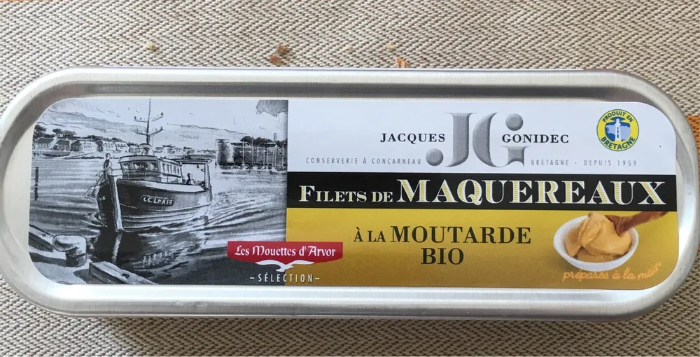 Filets maquereaux a la mourtade bio